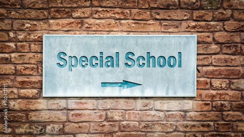 Street Sign SPECIAL SCHOOL © Thomas Reimer