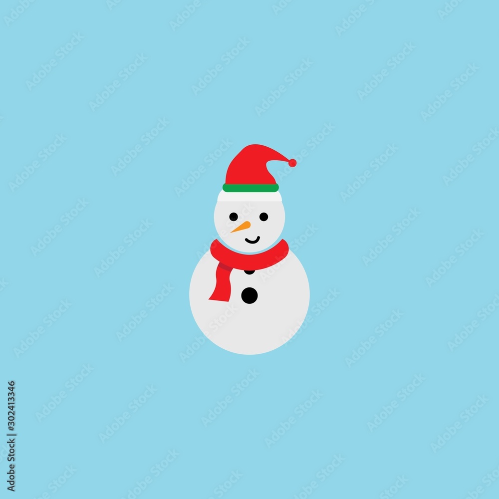 Snow man illustration