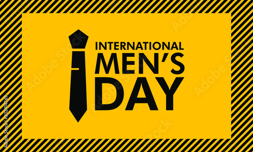 Vector illustration on the theme of International Men's day on November 19th.
