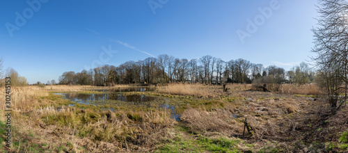 Panorama View Of The Niepkuhlen Krefeld Which Is A Silted Up Old Stream Channel Of River Rhine