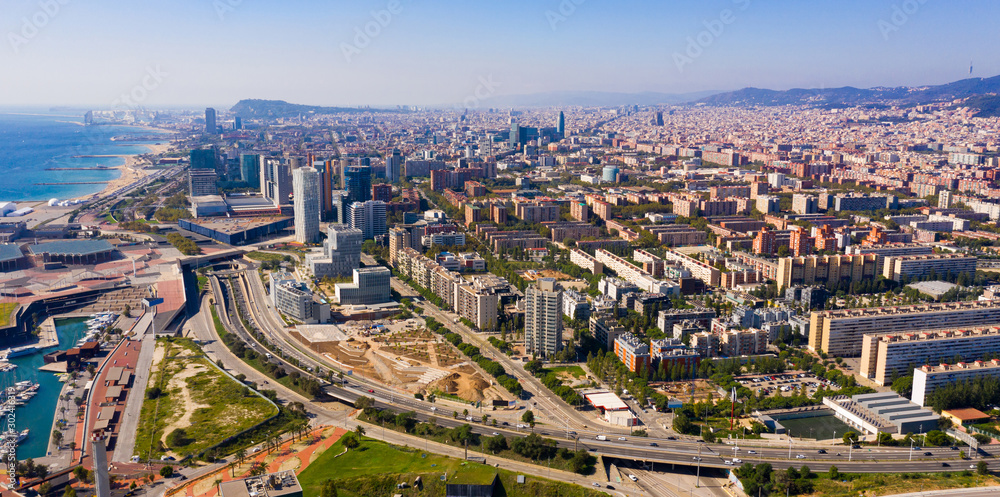Barcelona neighborhood of Diagonal Mar