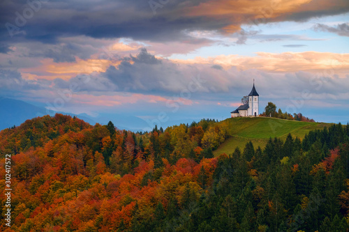Church of St. Primoz in Slovenia photo