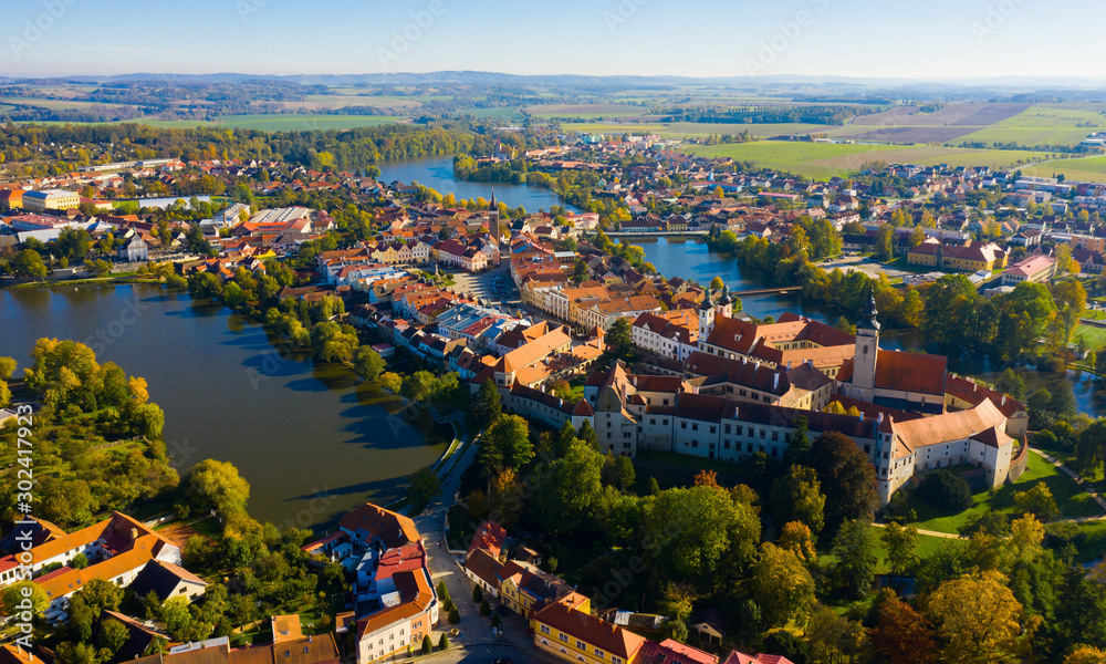 Cityscape of Telc, Czech Republic