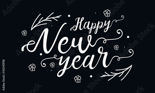 happy new year banner design