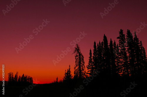Pre-Sunrise Silhouette at Cedar Breaks National Monument, Utah © kenilee