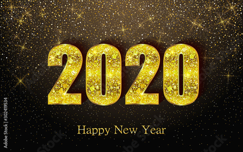 Happy new year 2020 greetin...