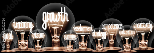Light Bulbs with Growth Concept