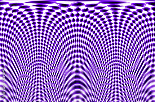 pattern of an optical illusion  purple drops fall as a curtain of water downward