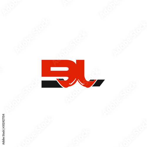 Free Download BL Letter Logo Design with Excavator Creative Modern Trendy - GFXLoad