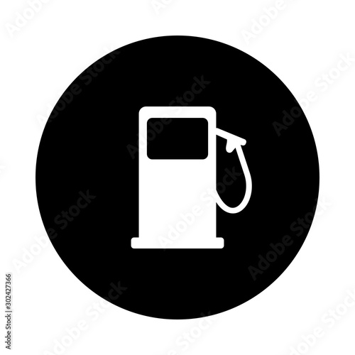 Tankstelle und Kreis