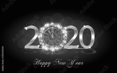 Happy New Year 2020. Backgr...
