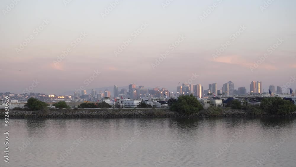 panorama of city - San Diego California panorama of city - San Diego California