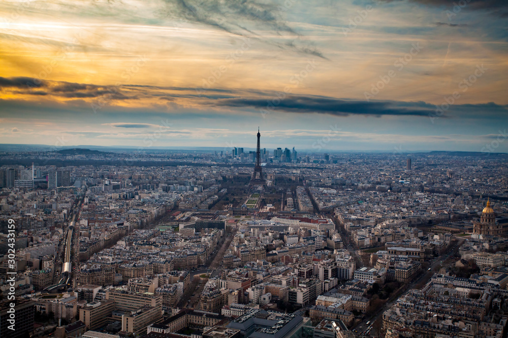 Romantic destination -  Eiffel tower, Paris, France