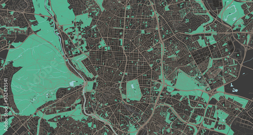 Detailed map of Madrid, Spain