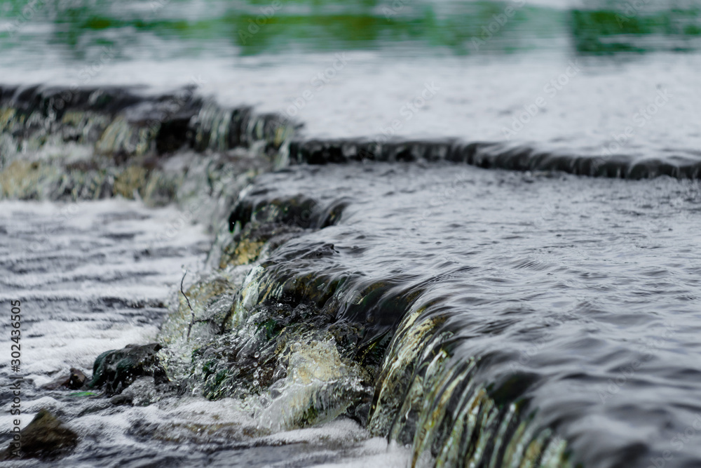 Fototapeta premium small waterfall on tosno river