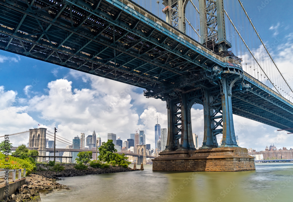Brooklyn Bridge and Downtown Manhattan from Brooklyn