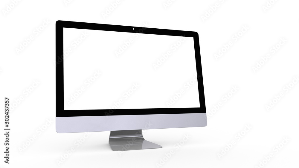 flat monitor white screen computer, pc display digital wide screen and slim 3d flat monitor white screen computer, pc display digital wide screen and slim 3d