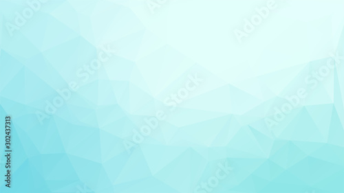 Calm blue polygonal background. Triangular pattern with light and dark parts. Perfect for business and corporate style materials. Futuristic backdrop for your site or ad. Stock vector illustration