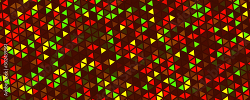 Abstract multicolored background of triangles. Polygonal backdrop. © flexelf