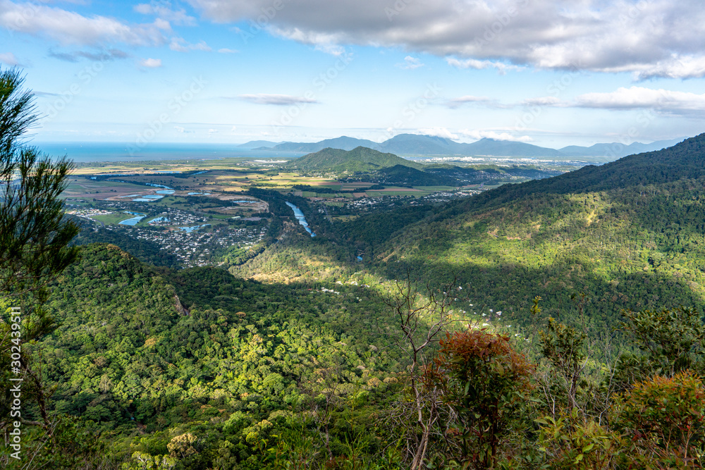 View from the top of the Glacier Rock hike, Barron Gorge National Park, Cairns, Queensland, Australia View from the top of the Glacier Rock hike, Barron Gorge National Park, Cairns, Queensland, Australia