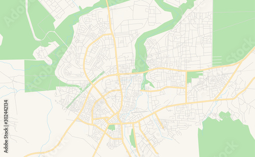 Printable street map of Morogoro  Tanzania