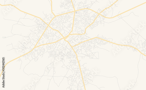 Wallpaper Mural Printable street map of Iwo, Nigeria Torontodigital.ca