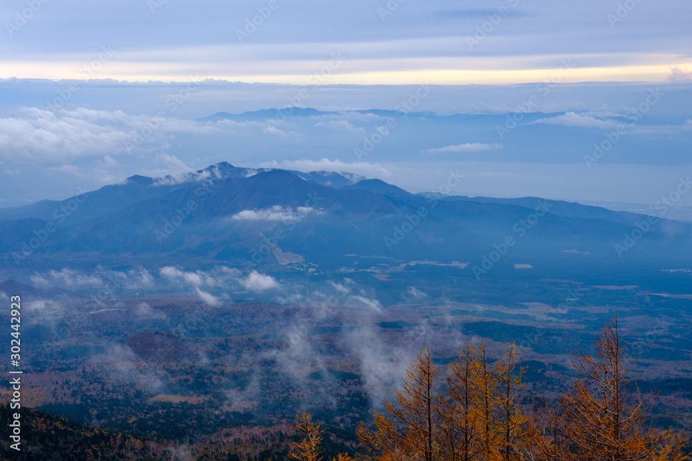 秋　富士山富士宮口五合目からの風景