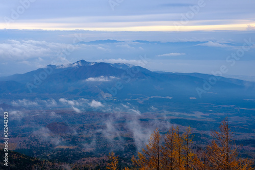 秋 富士山富士宮口五合目からの風景