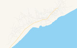 Printable street map of Marka, Somalia