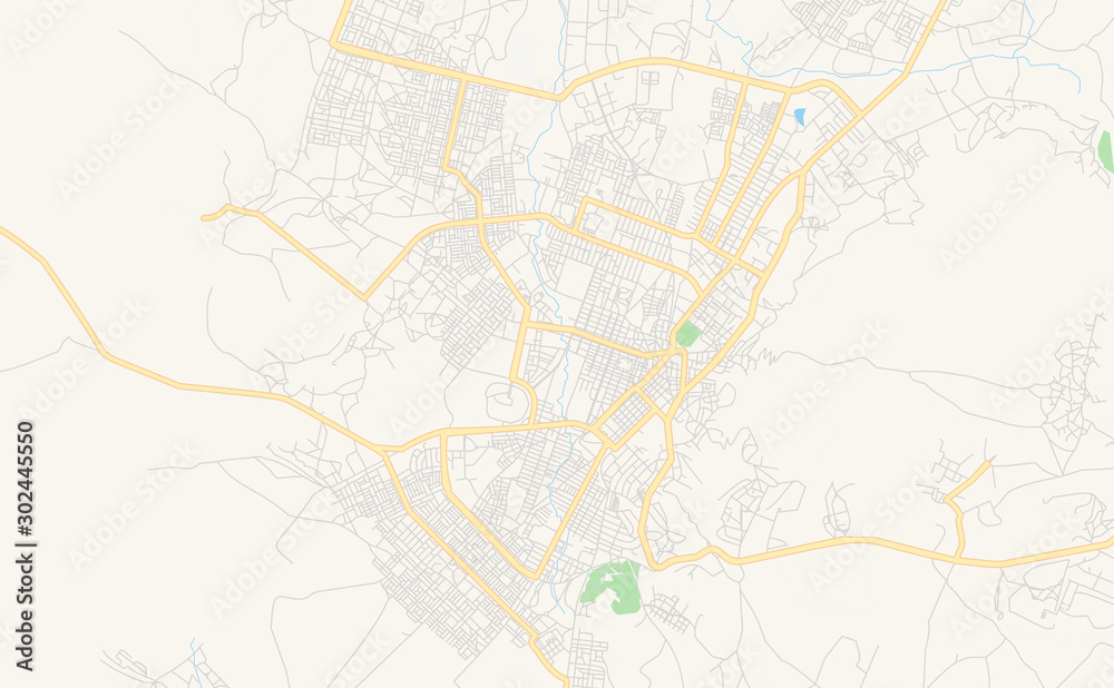 Printable street map of Mek ele, Ethiopia