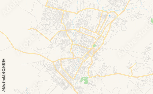Printable street map of Mek ele  Ethiopia