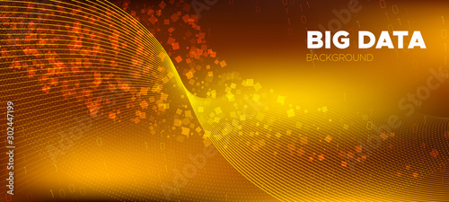 Matrix Data Stream. Glow Sc...