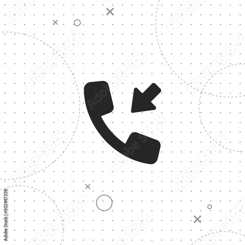 Incoming call, vector best flat icon