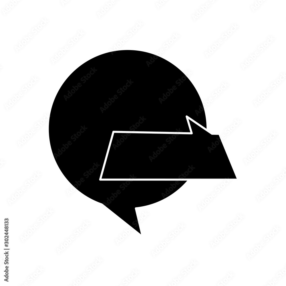 silhouette of speech bubbles isolated icon vector illustration design silhouette of speech bubbles isolated icon vector illustration design