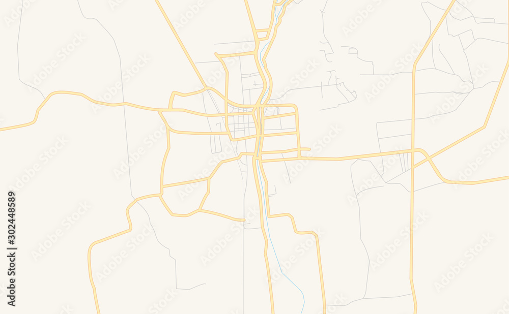 Printable street map of Shibin al Kawm, Egypt