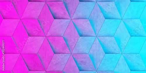 background of pink blue rhombuses