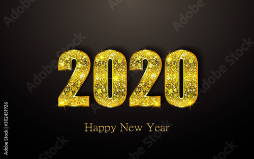 Happy New Year 2020. Backgr...