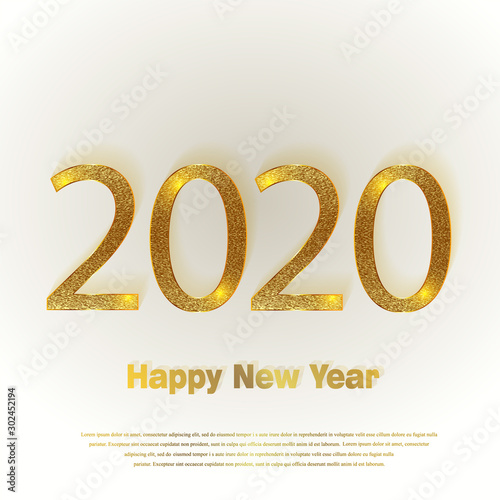 Happy New Year 2020. Backgr...