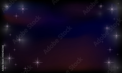 Dark blue abstract star background, Christmas concept, space for text or design.