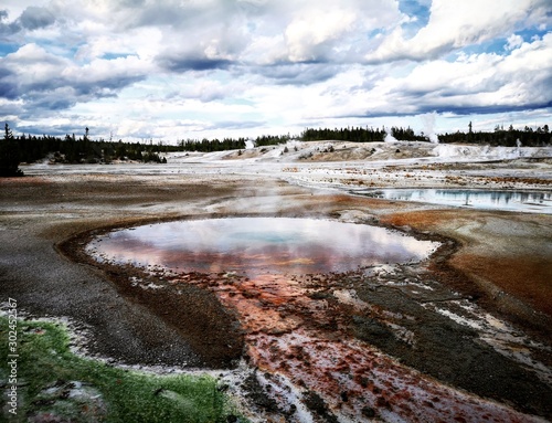 Norris Geyser Basin in Yellowstone National Park 