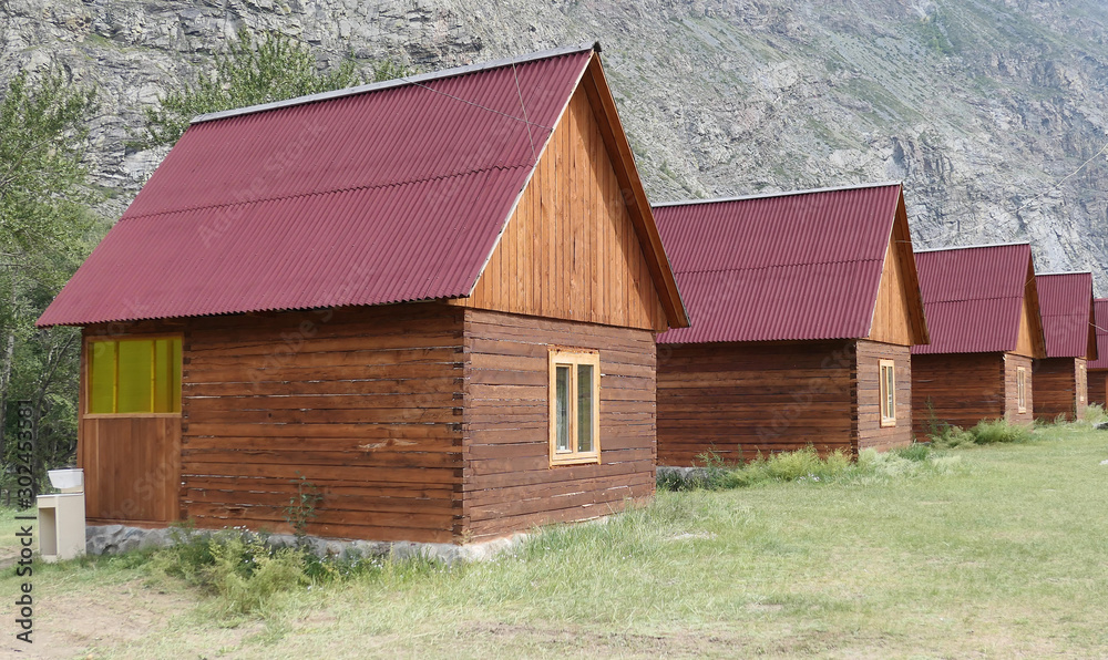 Fototapeta premium Wooden cabins