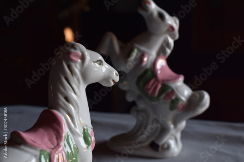ceramic horse statue