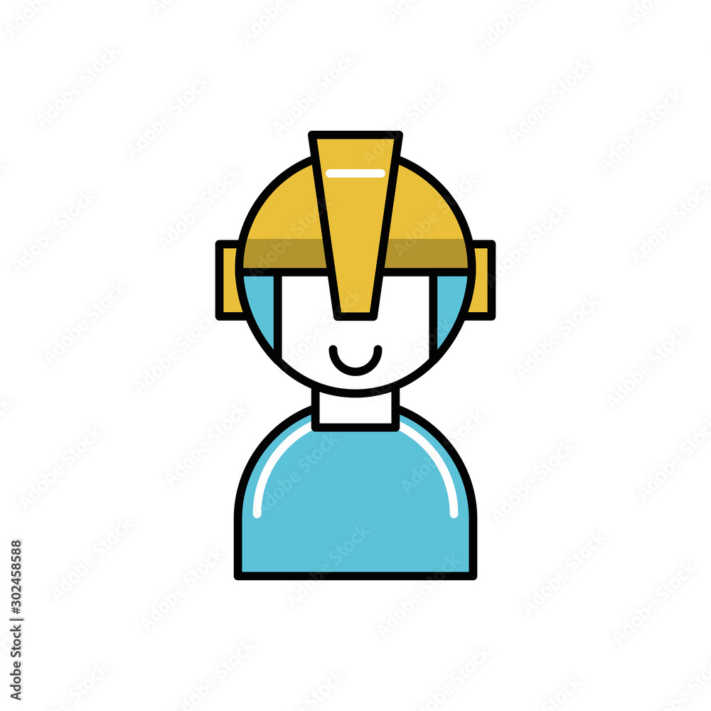 Future avatar icon line design