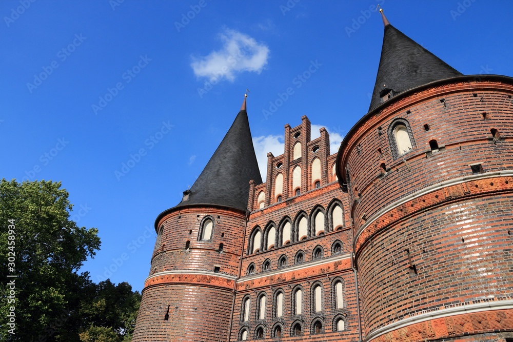 Monument in Lubeck, Germany