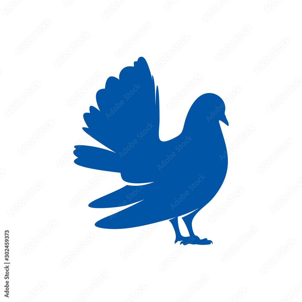 Fototapeta premium Dove logo design concept vector. Bird logo template. Icon symbol. Illustration