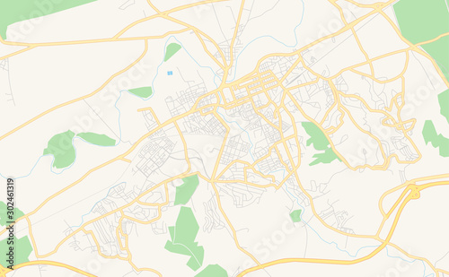 Printable street map of Chlef  Algeria