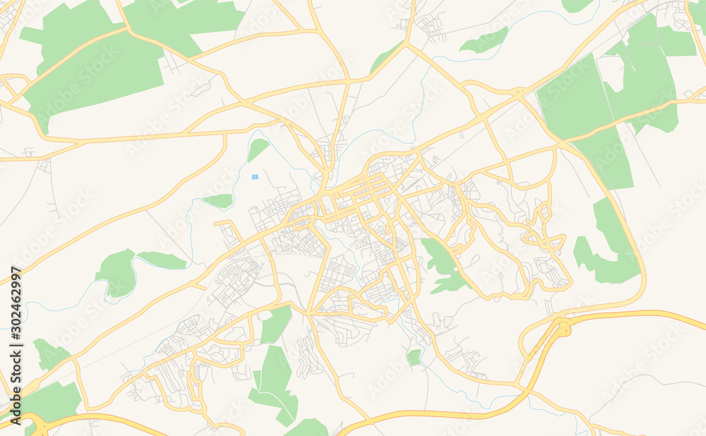 Printable street map of Ech Chettia, Algeria