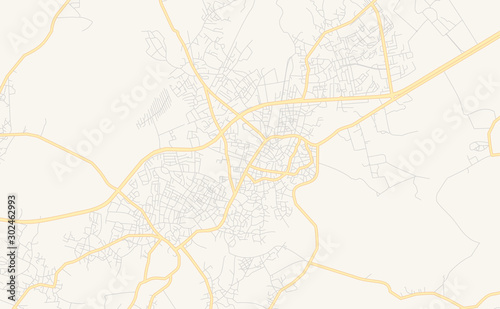 Printable street map of Awka, Nigeria