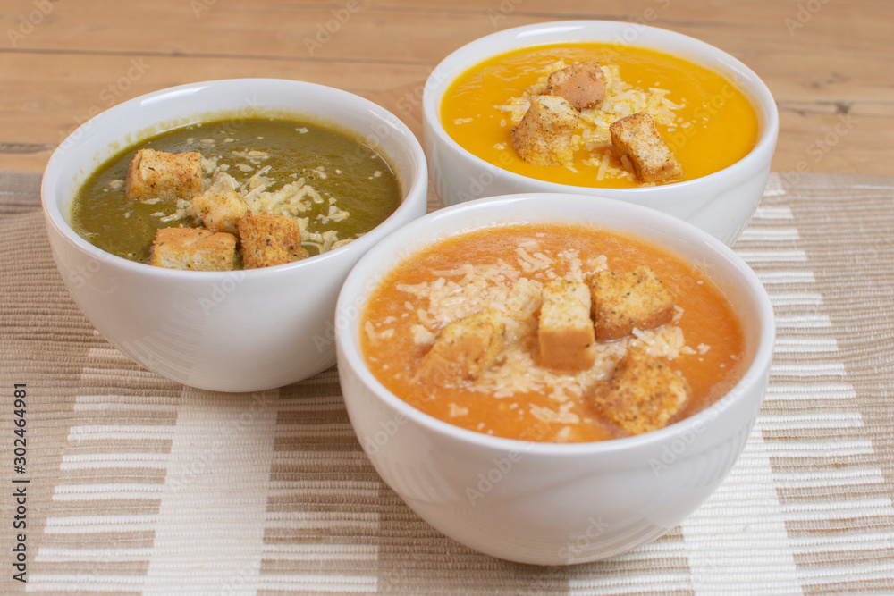 natural tomato, spinach and pumpkin cream natural tomato, spinach and pumpkin cream