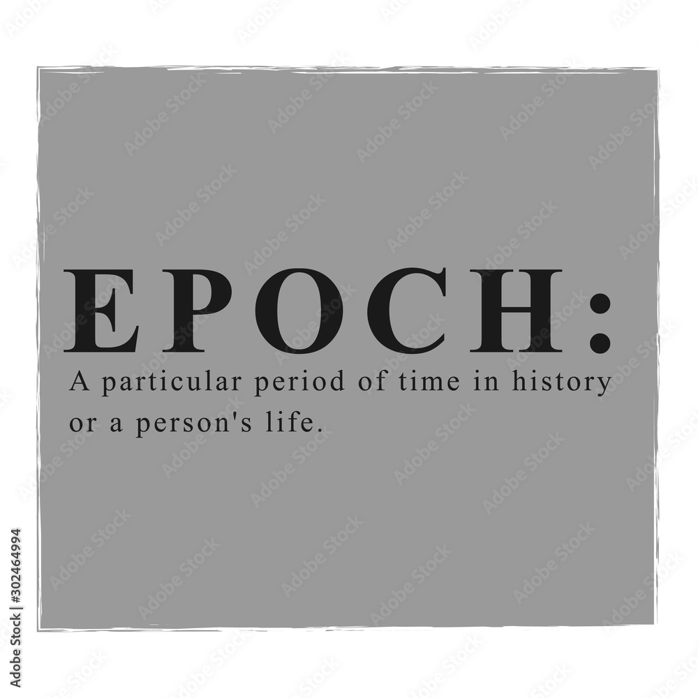 Epoch Definition